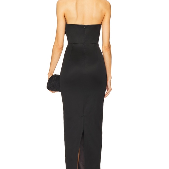 SAU LEE Esther Gown in Black - Picture 2 of 13